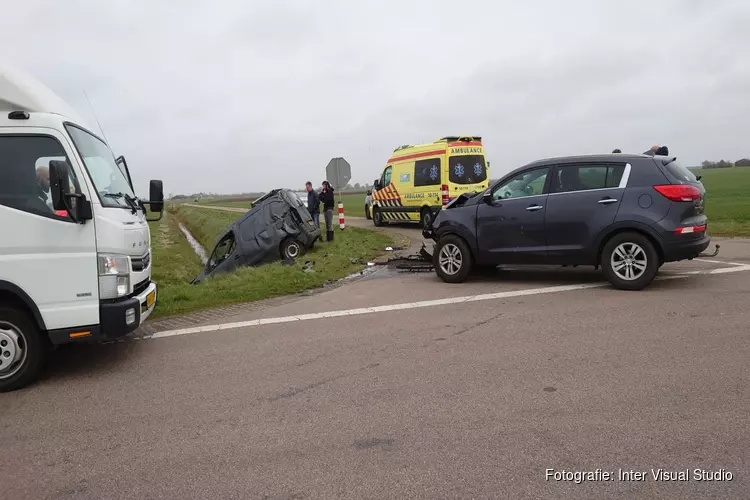 Ongeval tussen meerdere auto&#39;s in Oudeschild (Texel)