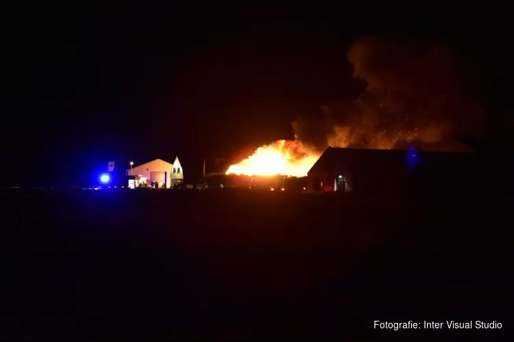 Grote brand in De Cocksdorp