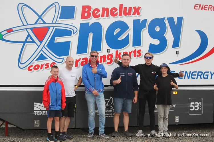 Texelse karters van Energy Corse Benelux doen mee in de kopgroep op circuit van Genk