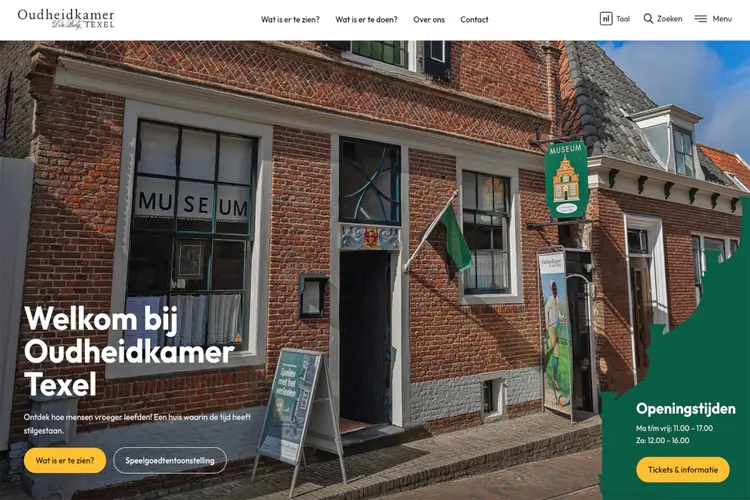 Een nieuwe website voor Oudheidkamer Texel