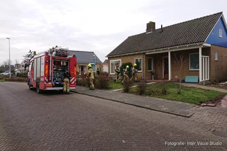 Woningbrand in Den Burg