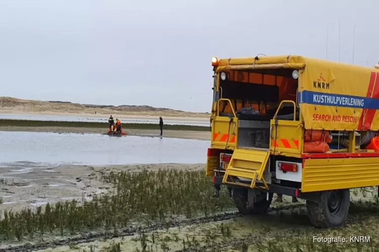 Vrouw uit drijfzand gered in natuurgebied Texel