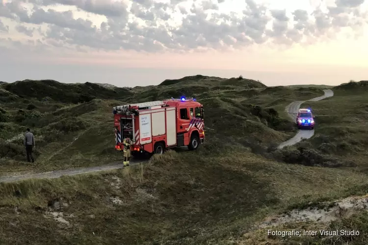 Duinbrandje snel onder controle