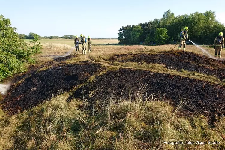 Brand in duinen bij De Cocksdorp