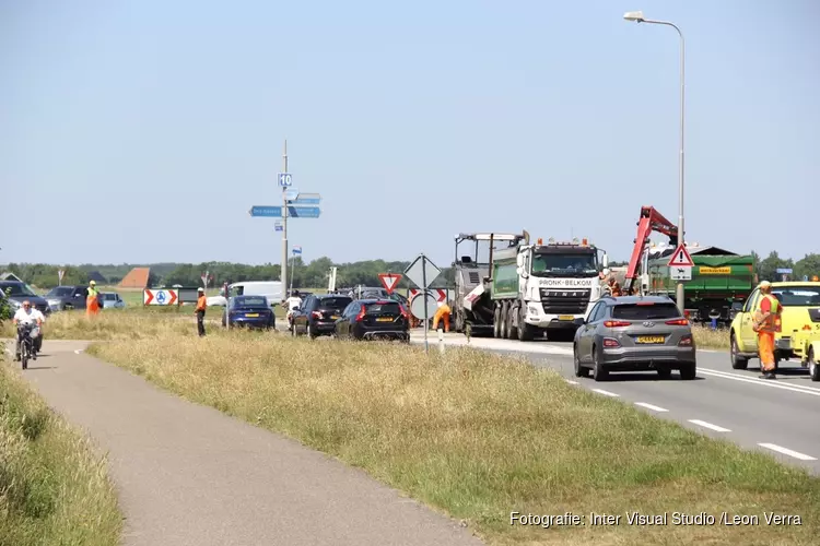 Verkeershinder door opnieuw asfalteren van Texelse wegen